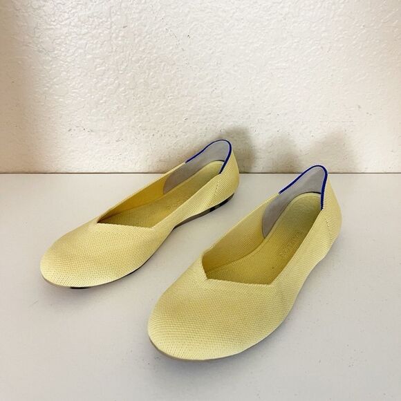 Rothy’s Women's pastel butter Yellow Round Toe Flats Women’s Size US 9 - Picture 3 of 11